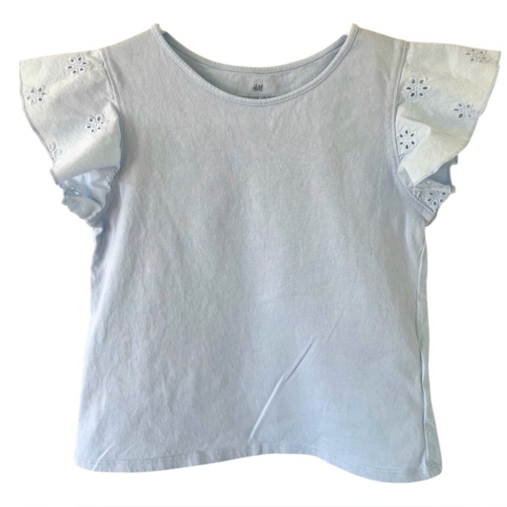Girls 6x-7 H&M Flutter sleeve tee